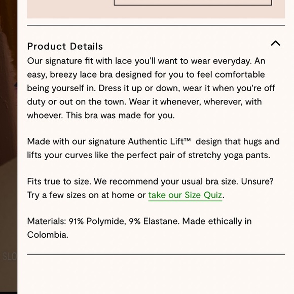 PEPPER Laid Back Lace Bra Blush Crush - several sizes -NEW WITH AND WITHOUT TAGS - Picture 15 of 15